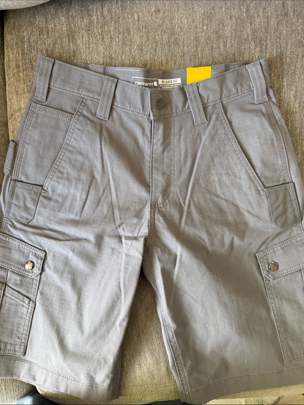 Carhartt Gray Men's Cargo Shorts - Relaxed Fit Work Style